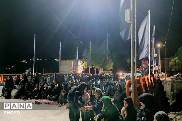 هیئت زنجیر زنی در هشتمین شب از ماه محرم الحرام در حسینیه شهدای شهر بار