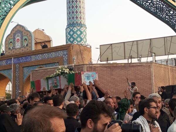 تشییع باشکوه پیکر شهید مبارزه با اسرائیل جنایتکار