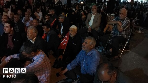 دویست و شانزدهمین شب از اجتماعات مردمی بلوار فضل نیشابور در قاب پانا 