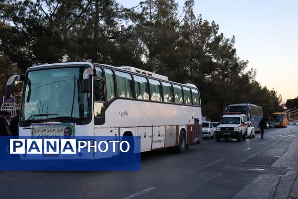 اعزام کاروان راهیان نور دانش‌آموزی شهرستان دامغان  