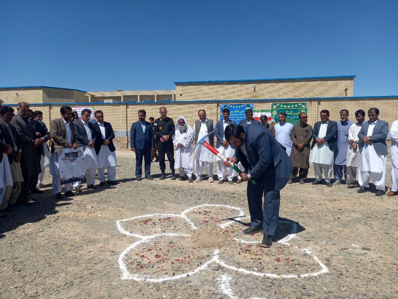 آغاز عملیات اجرایی مدرسه ۶ کلاسه شبانه‌روزی گلشن