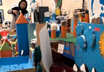 نمایشگاه دست‌سازه ها و طرح پژوهشگر امروز دانشمند فردا در مدارس تبادکان