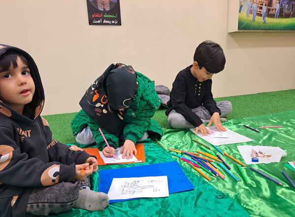 مراسم عزاداری ایام فاطمیه در حسینیه کودک قم