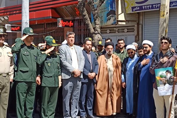تجلی شکوه راهپیمایی روز قدس در آباده