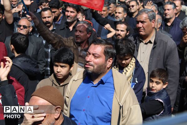 اجتماع خونخواهی رهبر شهید در نیشابور