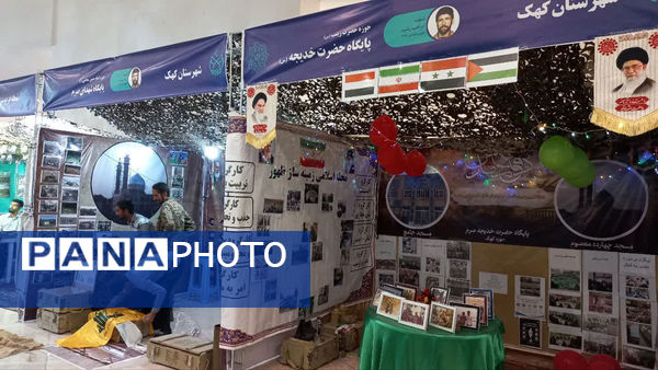 آماده‌سازی غرفه‌های نمایشگاه هفته دفاع مقدس استان قم