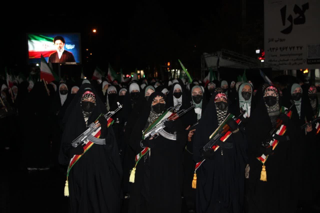 رزمایش دختران «جانفدا ایران» در شهرستان ساوجبلاغ 