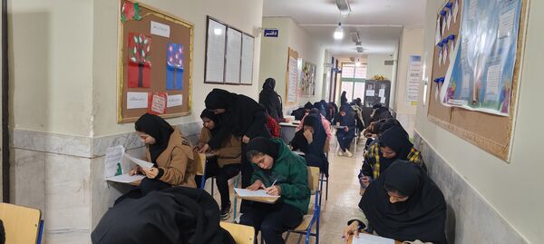 برگزاری امتحانات نوبت اول در آموزشگاه سبحان و مائده شلیل