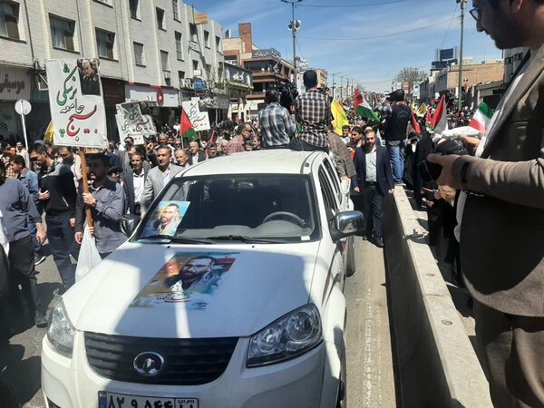 راهپیمایی روز قدس در شهر قزوین 