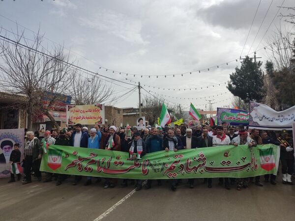 راهپیمایی 22 بهمن راز جرگلان 