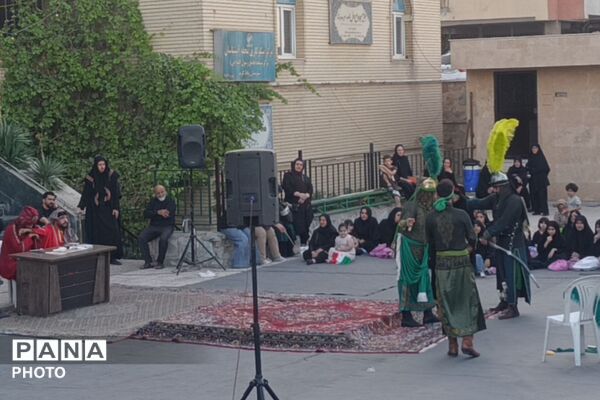مراسم تعزیه‌خوانی در مسجد جامع آبشناسان همراه با حضور عزاداران