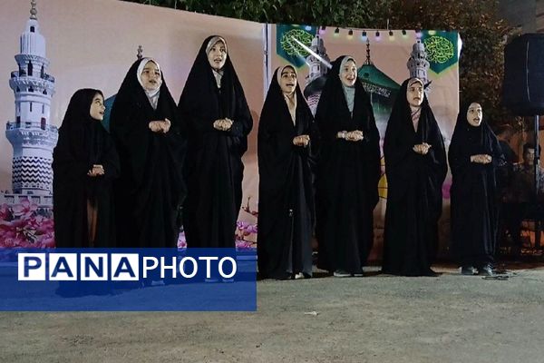جشن هفته وحدت و تولد حضرت محمد(ص) در بوستان ارغوان باقرشهر 
