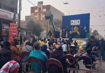 برگزاری مهمانی کیلومتری به مناسبت نیمه شعبان در شهرستان گرمسار 