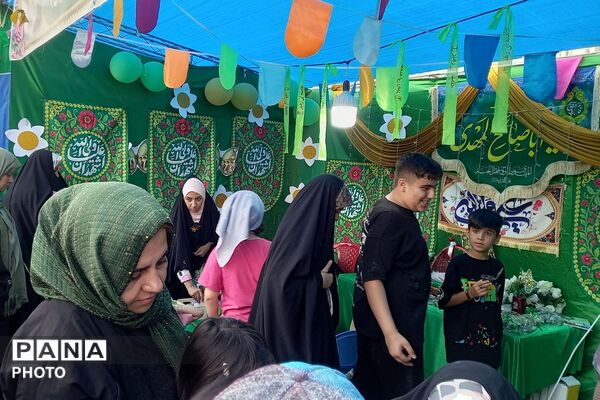 برپایی غرفه های مهدویت، فرهنگی هنری، بهداشت - سلامت، ورزشی و بسیج فرهنگیان در چهاردانگه