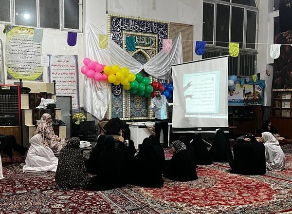 مراسم اعتکاف در مسجد امام حسین بلوار توس منطقه تبادکان مشهد