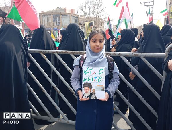 راهپیمایی روز قدس همراه با تشییع پیکر شهید مجتبی پارسا روش