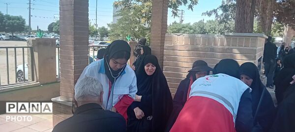 پیاده‌روی جاماندگان اربعین در شهرک ینگی امام ساوجبلاغ