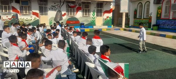 میثاق دوباره با آرمان‌های شهدا در دبستان شاهد علی هاشمی