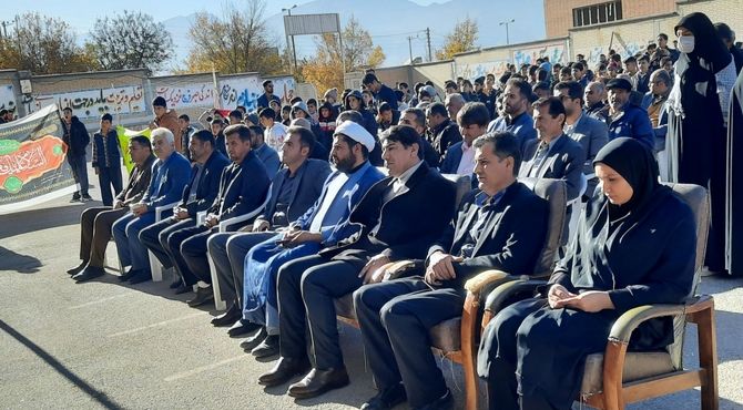 شهر ناغان در آغوش شهید گمنام 