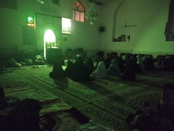 عزاداری شب شهادت حضرت زینب سلام الله علیه در‌ شهرستان خلیل آباد