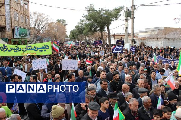 تجلی وحدت و همدلی در خلیل‌آباد؛ برگزاری باشکوه راهپیمایی ۲۲ بهمن