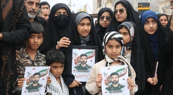 تشییع باشکوه ناوسالار شهید عباس سالاری و شهید پاسدار امیرحسین حیدری