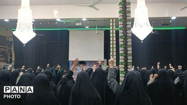 مراسم چهلمین روز شهادت رهبر انقلاب در لالجین برگزار شد