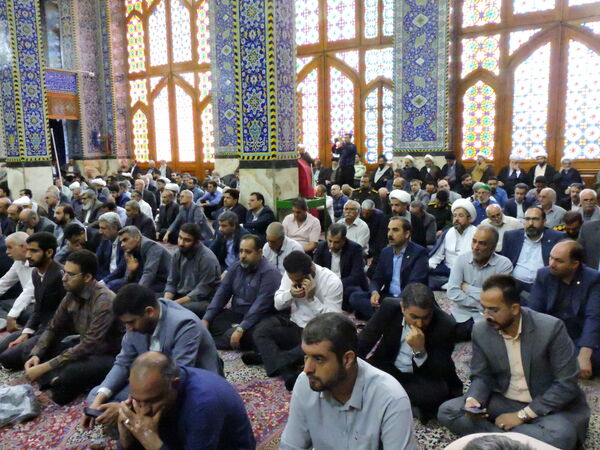 گرامیداشت شهدای هفته دولت در مسجد حظیره یزد