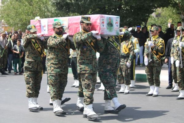 تشییع پیکر شهید محمد نعمتی سعیدآبادی در شهرستان بهارستان