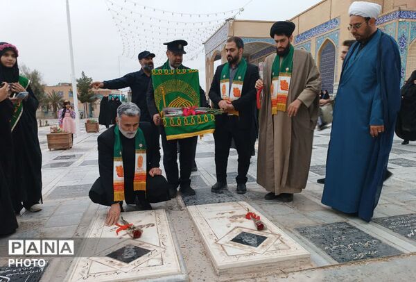 عطر رضوی بر مزار شهدا و آستان سید نصرالله پیچید