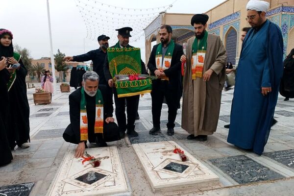 عطر رضوی بر مزار شهدا و آستان سید نصرالله پیچید