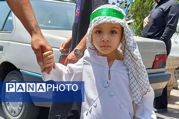 حضور پرشور کودکان و نوجوانان ورامینی در مراسم عزاداری روز عاشورا