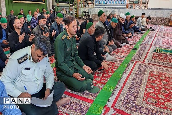 اقامه نماز عبادی سیاسی جمعه در نخستین روز از ماه محرم، مسجد جامع شهر بار