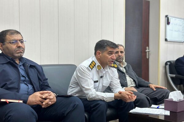نشست خبری رئیس پلیس راهور استان بوشهر