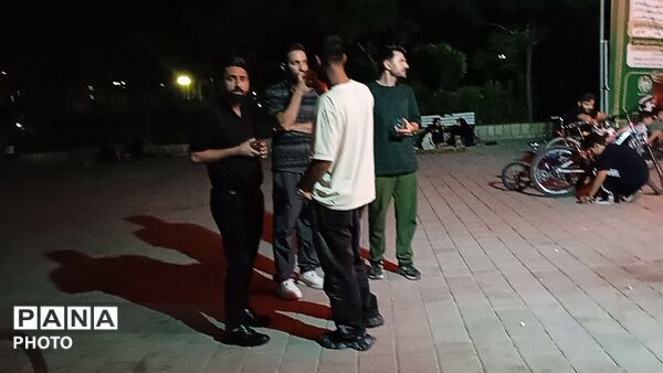 گذری بر چایخانه جوانان مهدوی در پارک ارغوان نیشابور