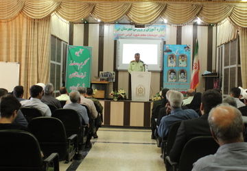 آیین تکریم و معارفه فرمانده نیروی انتظامی شهرستان بن برگزار شد