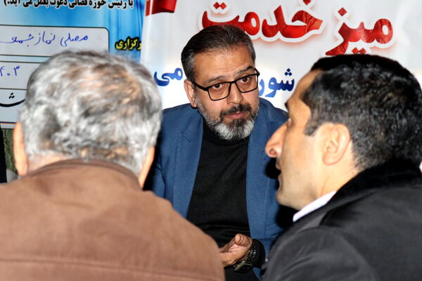میز خدمت در بخش بندپی شرقی به‌مناسبت دهه فجر