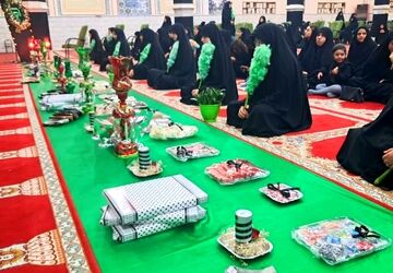 مراسم سوگواری حضرت رقیه(س) در مسجد امام باقر (ع) 