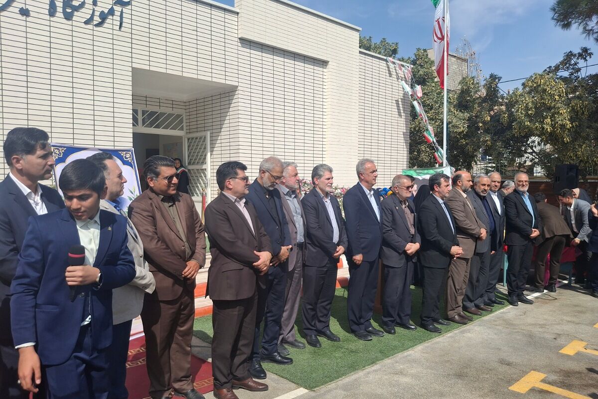 افتتاحیه مدرسه خیّری بانو منصوری در روستای زمان آباد 