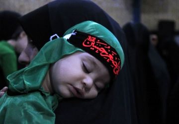 اجتماع عظیم شیرخوارگان حسینی در روستای عارف‌آباد