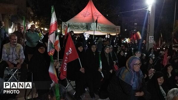 دویست و شانزدهمین شب از اجتماعات مردمی بلوار فضل نیشابور در قاب پانا 