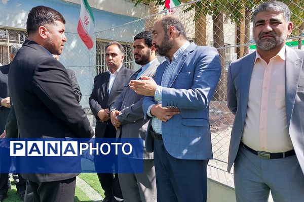 افتتاح زمین چمن مدرسه امام رضا(ع) پردیس