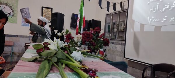 مراسم وداع با شهید گمنام در دبیرستان شهید هاشمی نژاد نیشابور