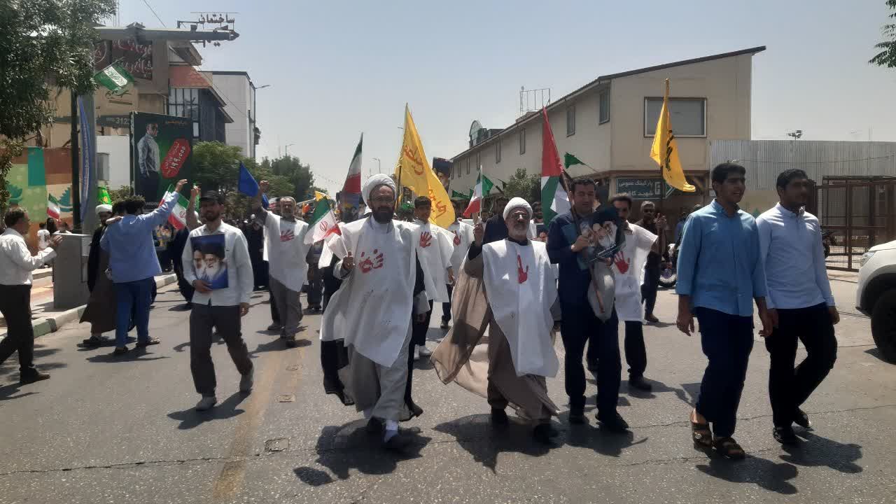 خروش مردم انقلابی قم در اعلام انزجار از جنایات رژیم صهیونیستی 