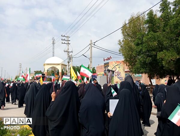 راهپیمایی روز قدس در شهر لطیفی لارستان