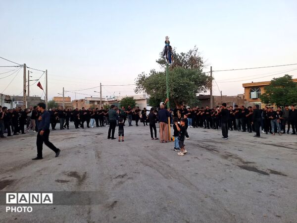 مراسم عصر روز عاشورا در روستای احمد آباد