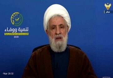 شیخ نعیم قاسم: رژیم صهیونیستی ۳ هزار بار آتش‌بس را نقض کرده است
