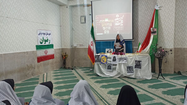 برگزاری هیئت انصارالمهدی (عج) در دبیرستان رضوان
