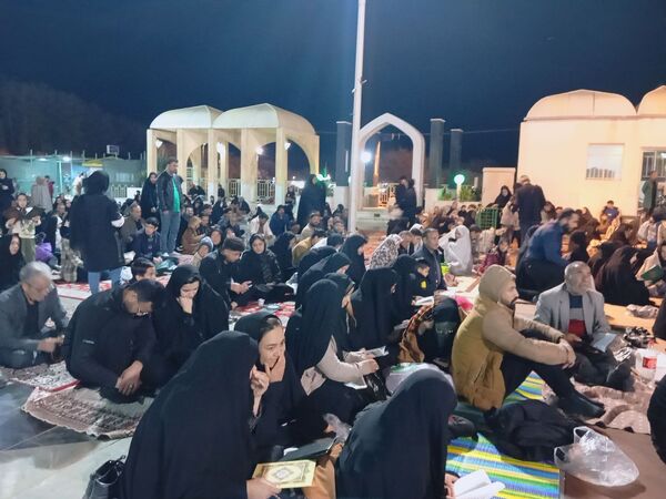 مراسم شب احیای بیست و سوم در امامزاده سیدمرتضی کاشمر