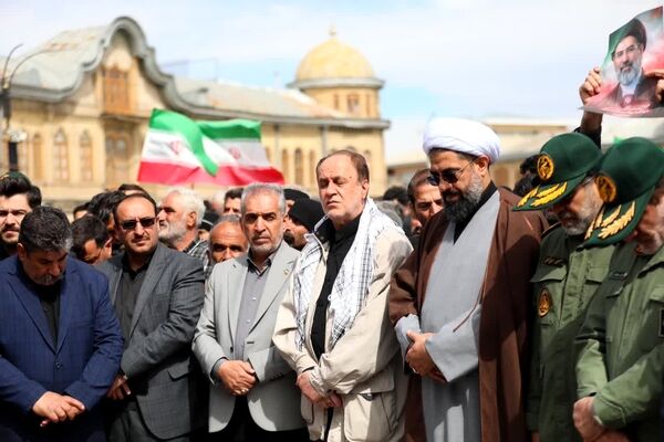تشییع پیکر شهید مهدی مرادی در همدان